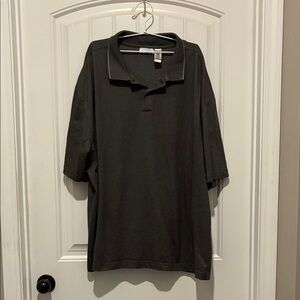 3XLT Dark Gray Polo Shirt